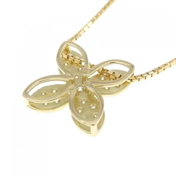 Authentic 18K Solid Gold Necklace and Diamond Pendant - Picture 5 of 6